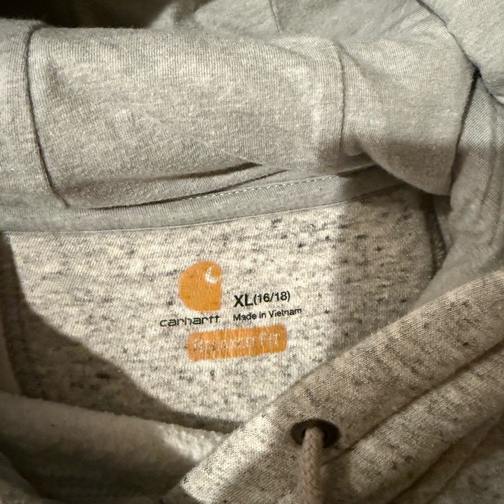 Carhartt woman’s Gray Hoodie - Picture 2 of 2